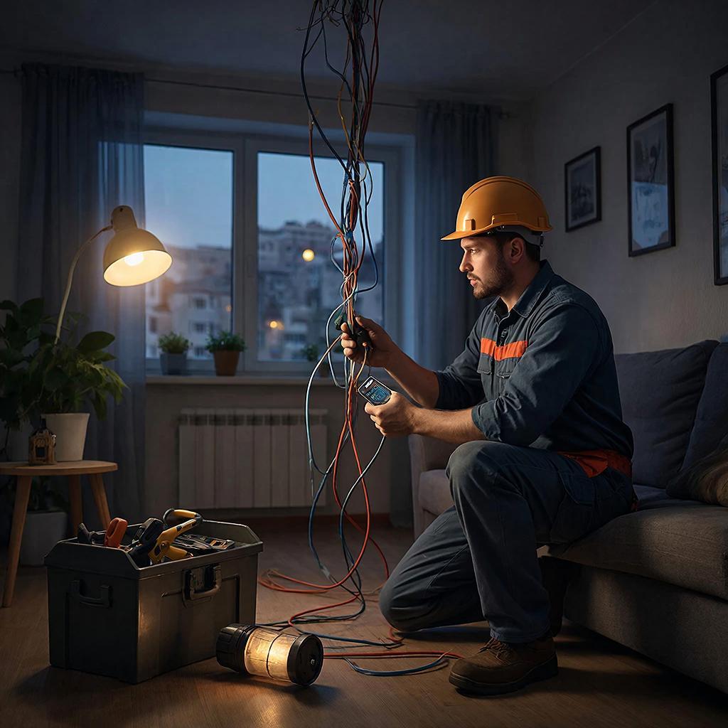 Экстренный ремонт электропроводки и поиск скрытого обрыва фазы в Новосибирске: круглосуточная техническая реанимация сетей